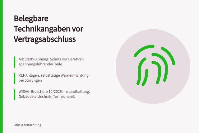 Prüfliste zu Anschluss- und Technikdaten vor Vertragsabschluss. Anschluss- und Technikdaten: Belegbare Angaben vor Vertragsabschluss