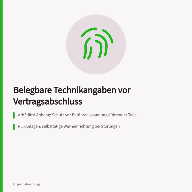 Prüfliste zu Anschluss- und Technikdaten vor Vertragsabschluss. Anschluss- und Technikdaten: Belegbare Angaben vor Vertragsabschluss