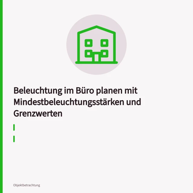Entblendete Deckenleuchte mit Raster für Bürobeleuchtung. Beleuchtung im Büro planen mit Mindestbeleuchtungsstärken und Grenzwerten