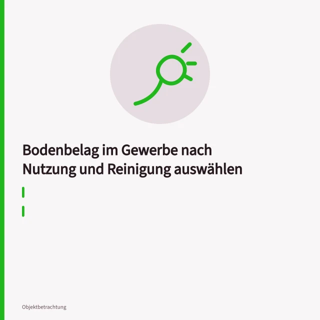 Rutschhemmender Bodenbelag mit Sauberlaufzone im gewerblichen Eingangsbereich. Bodenbelag im Gewerbe nach Nutzung und Reinigung auswählen