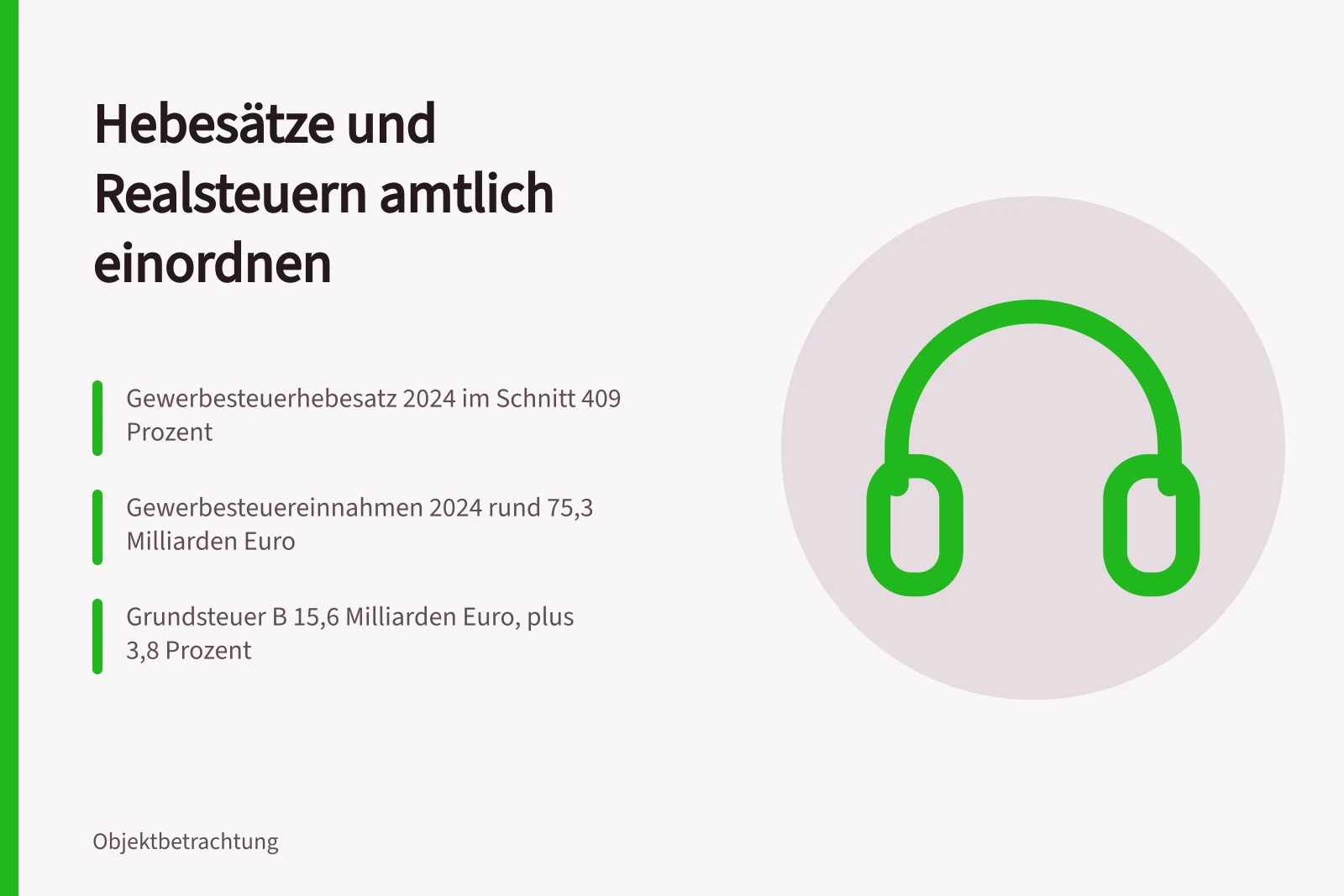Kennzahlen zu Gewerbesteuer und Grundsteuer mit amtlichen Durchschnittswerten