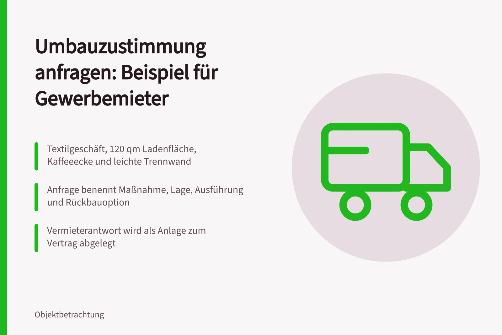Beispielschreiben zur Umbauzustimmung für Gewerbemieter mit Kaffeeecke und Trennwand