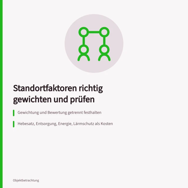 Karte zu Standortfaktoren mit Gewichtung, Kosten und Fachkräfteradar. Welche Standortfaktoren sollte ein Betrieb wirklich prüfen?