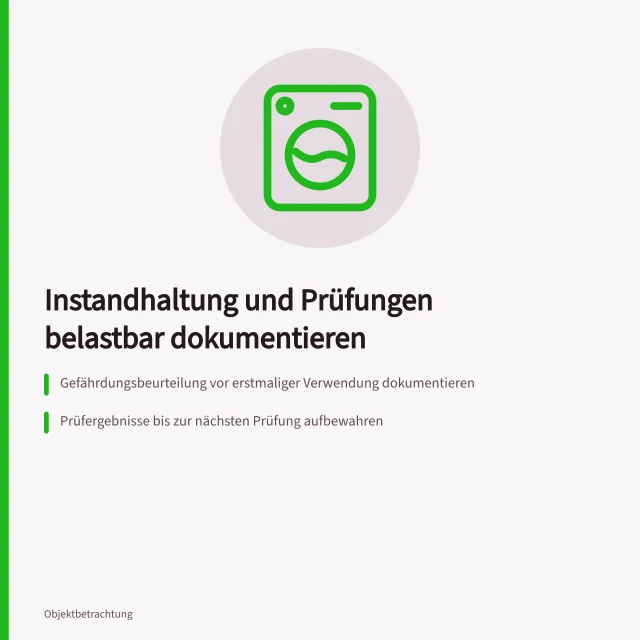 Dokumentation von Instandhaltung und Prüfungen nach BetrSichV. Wie dokumentiere ich Instandhaltung und Prüfungen belastbar?